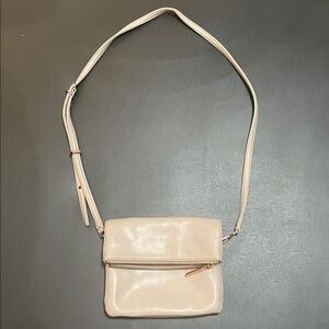 VGC Matt & Nat Vegan Leather Crossbody Bag - Cream / Grey